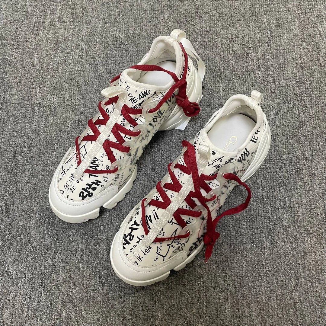 95新 DIOR/迪奥 D-Connect 系带圆头中帮生活休闲鞋 37码/6030