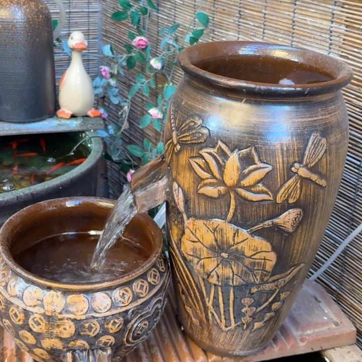 粗陶口径19/39，20/16➕15W水泵➕水管➕过滤棉