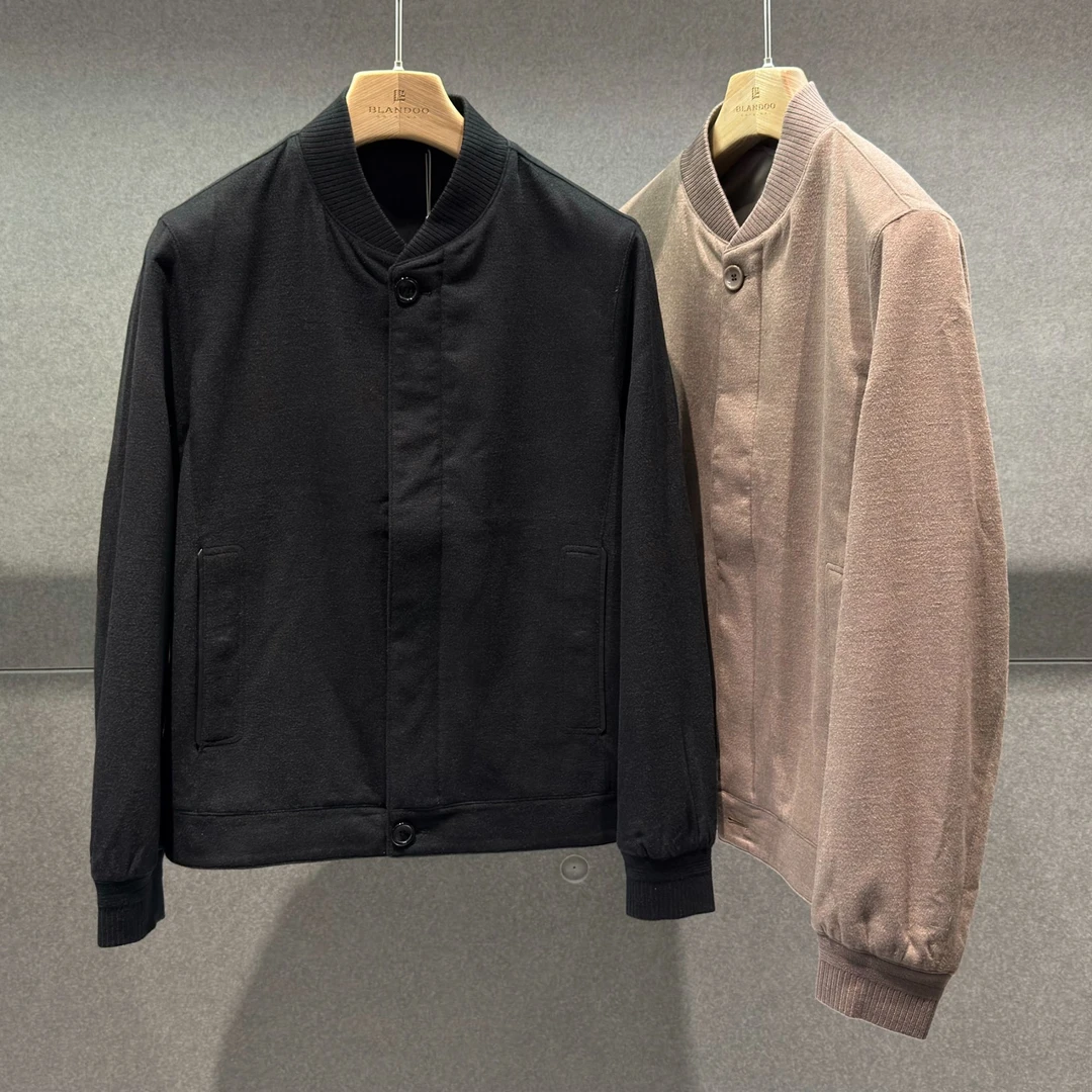 BLANDOO "年末福利”  男士时尚百搭拼接棒球领夹克6001