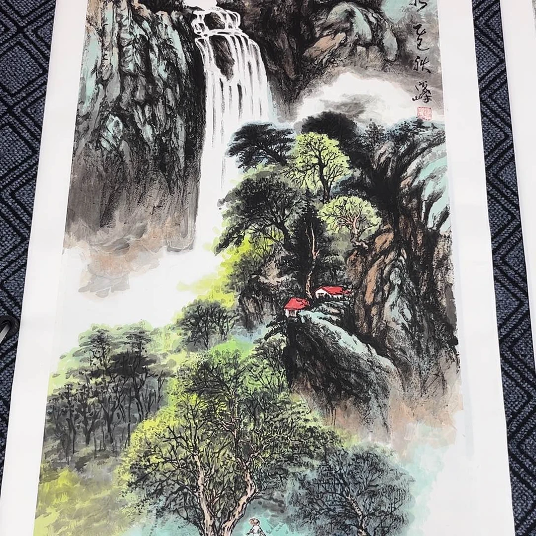 济***量国画付承峰老师四尺山水奇