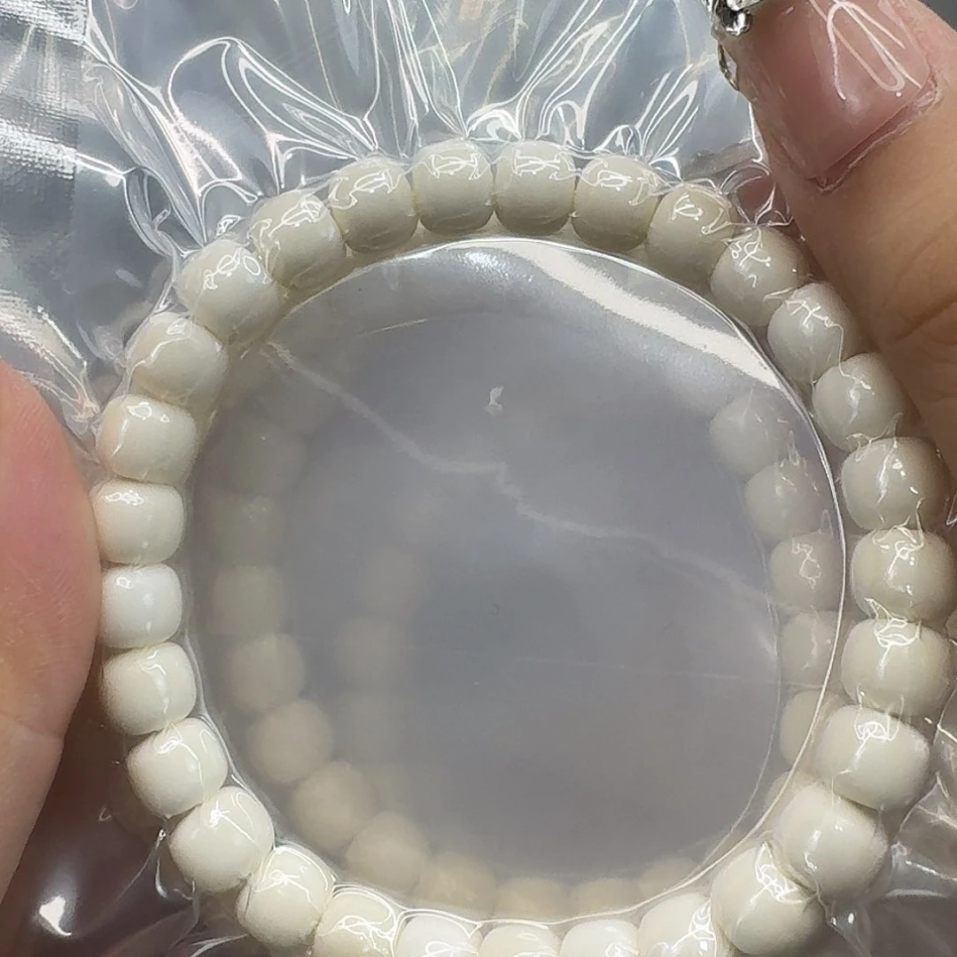 星月菩提手串33白玉菩提87