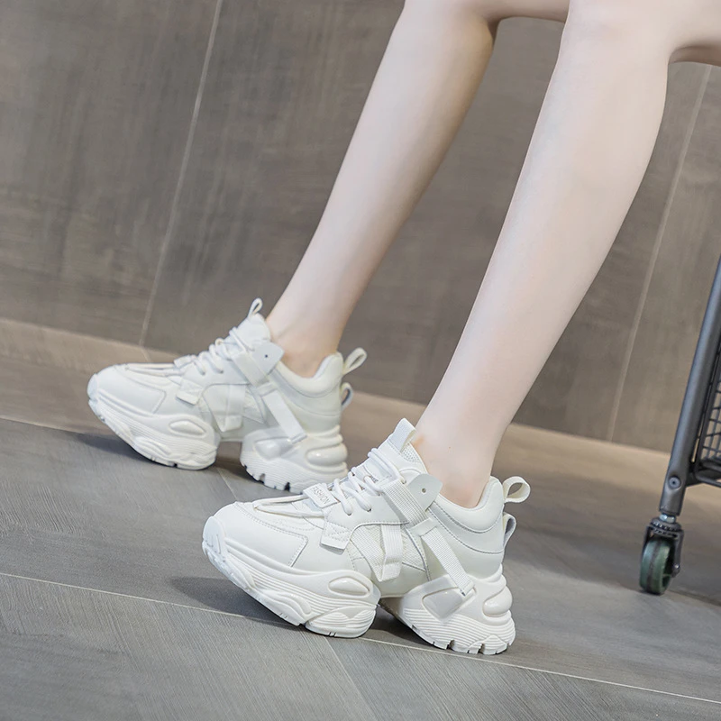 2496/36【新疆包邮】老爹鞋女2024秋季新款厚底增高鞋运动休闲鞋