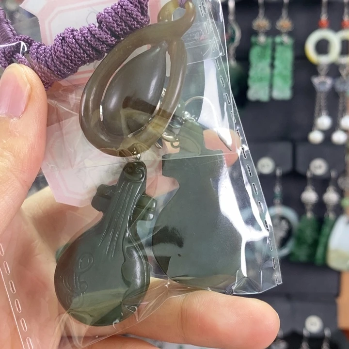 和田玉耳饰未镶嵌白****nX05