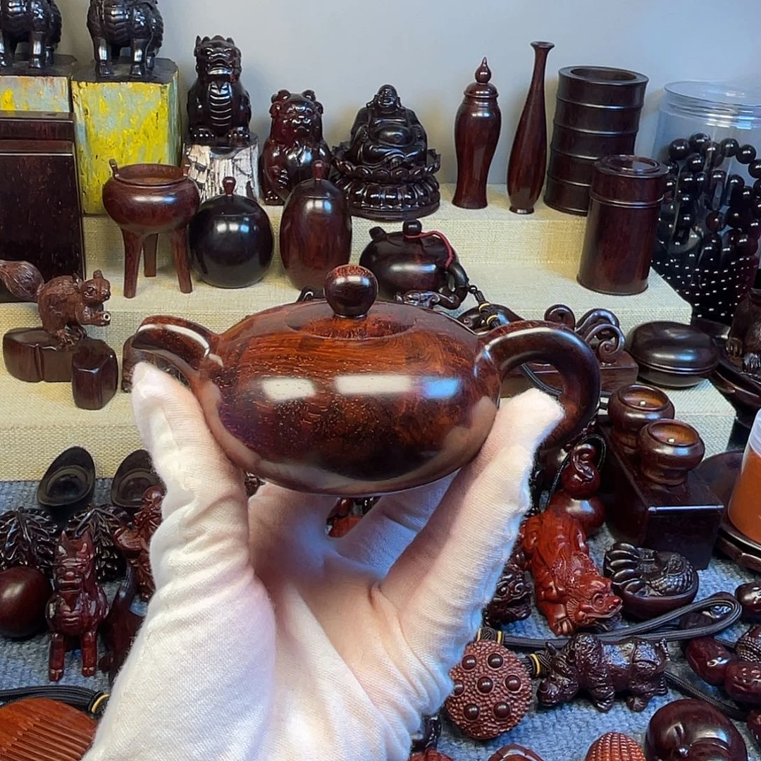 吴***檀香紫檀（小叶紫檀）把把壶