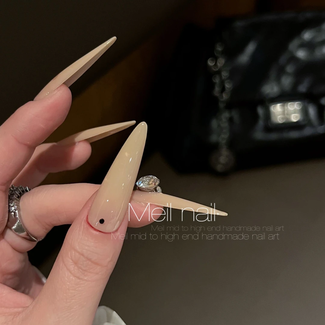 「橙C美式」Meil Nail 奶呼呼渐变手工穿戴甲可拆卸
