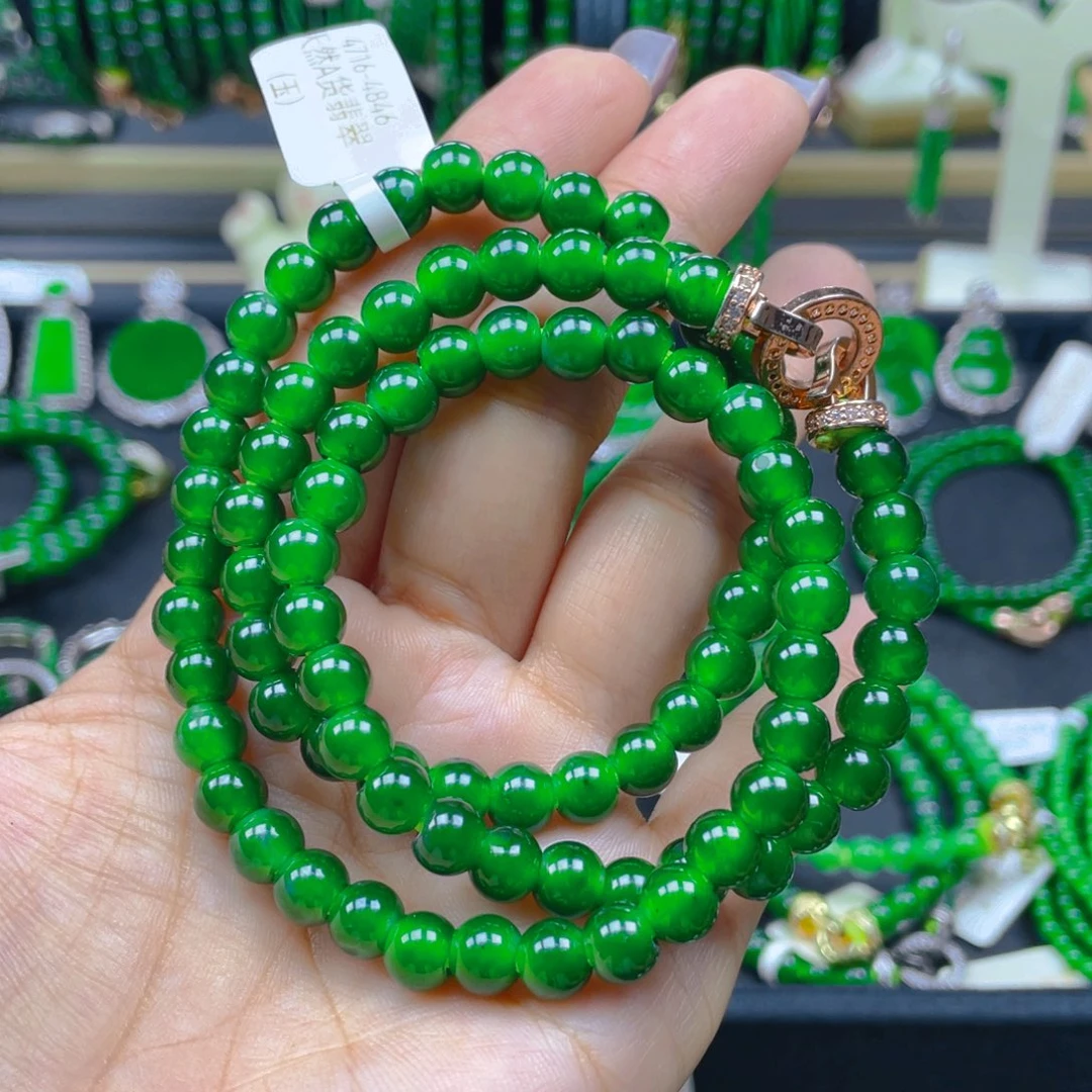 颈饰未镶嵌翡翠项链7