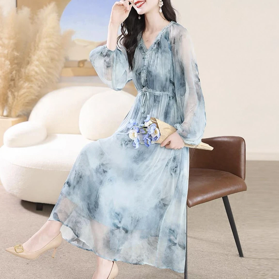 【连衣裙】春季高档连衣裙春装设计感时装女装服装[ZX]Z