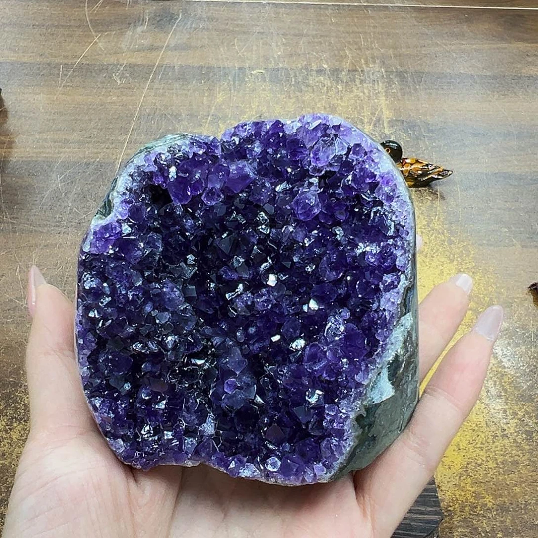 未镶嵌摆件紫晶福利