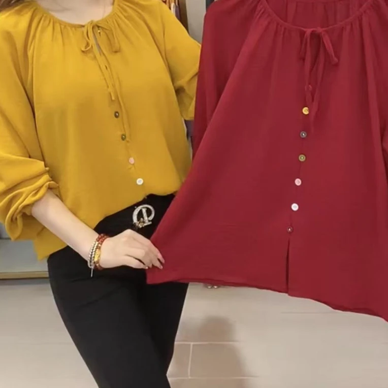 早秋新款薄款长袖打底衫休闲百搭宽松上衣