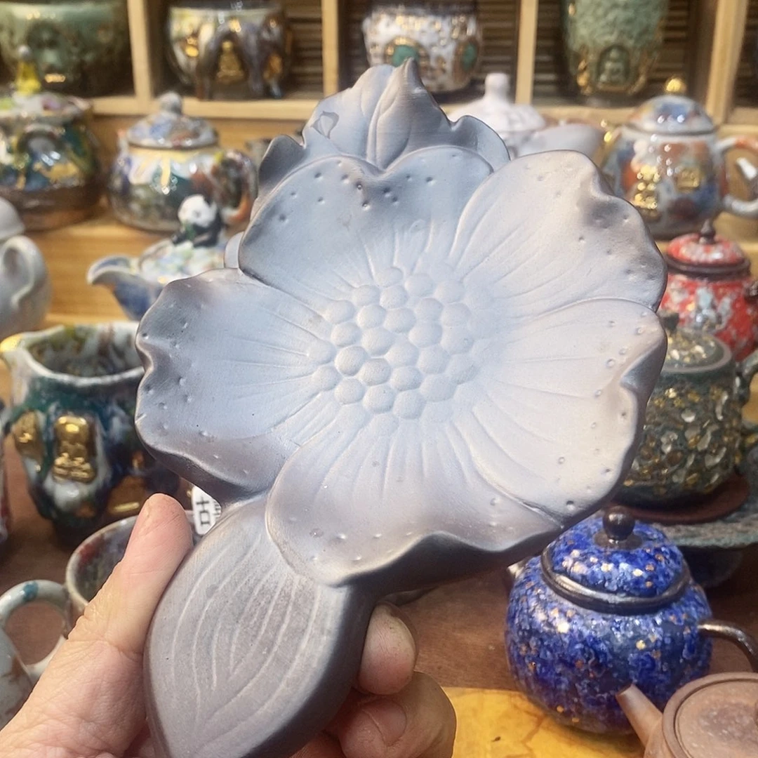 粗陶志野柴烧茶器