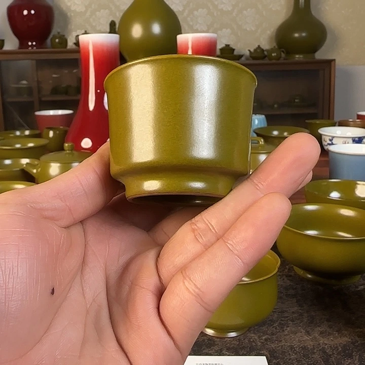 瓷片景德镇茶叶末杯子