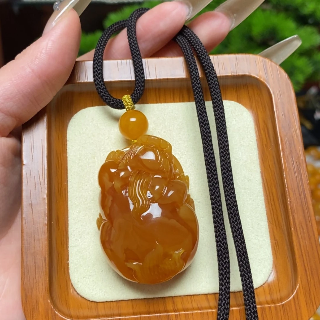 【闪购商品】蜜蜡颈饰未镶嵌项链