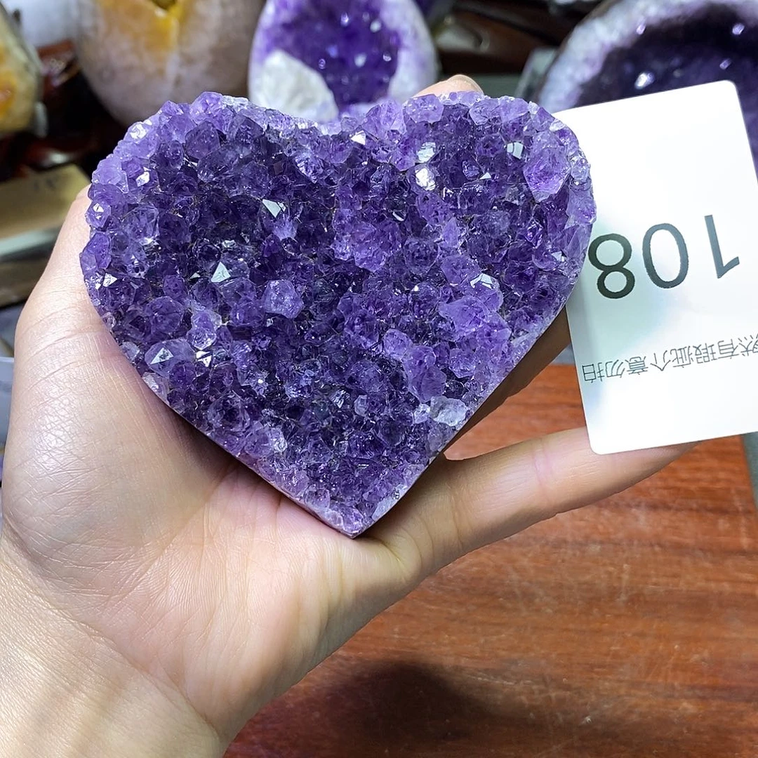 珠宝半成品紫晶未镶嵌