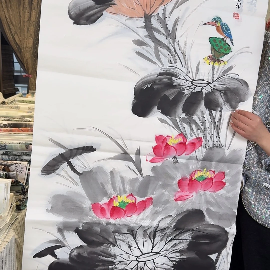 纯手绘国画作品好看