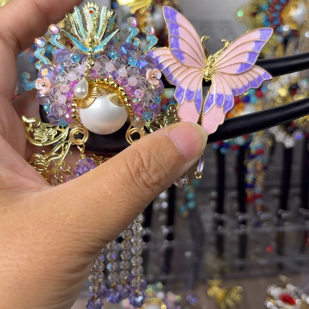 陌***亦古风刀马旦发簪发饰