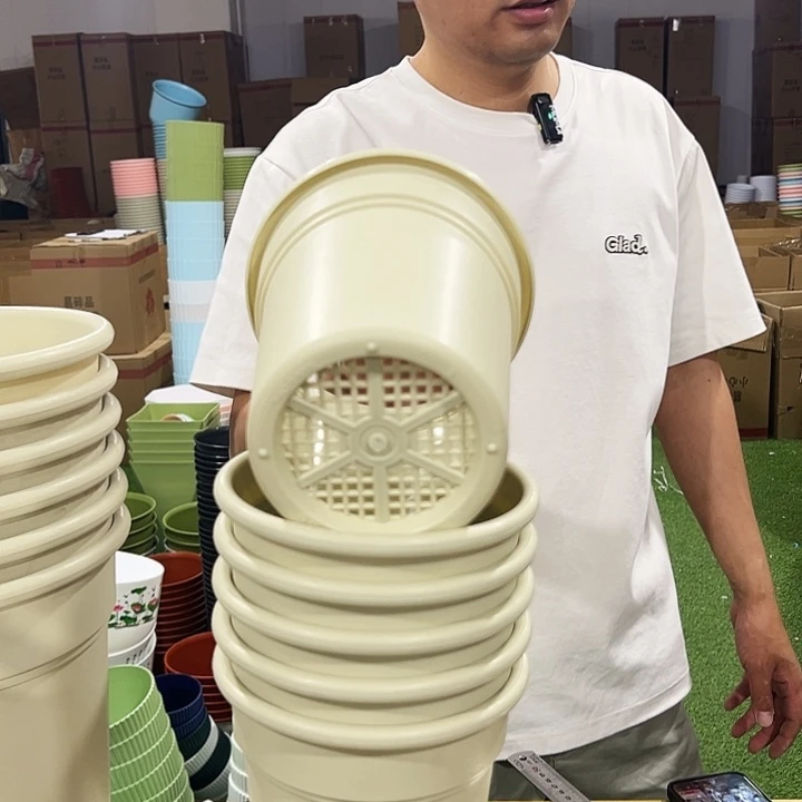 翻边口16高18米色带托6只