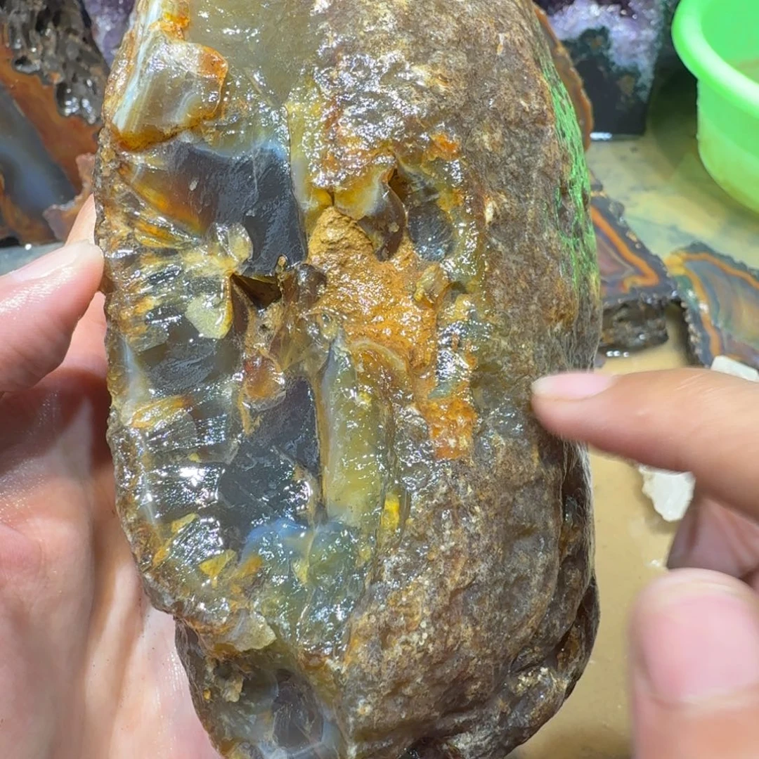 未镶嵌玛瑙/玉髓珠宝半成品