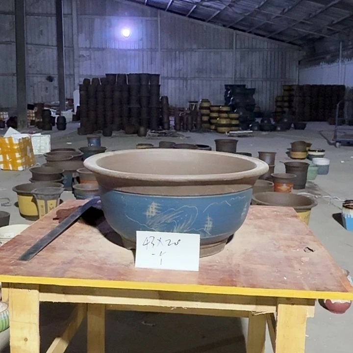 紫砂花盆手工制作66