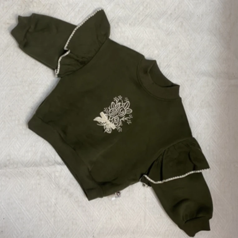 森系加绒卫衣长袖一体绒