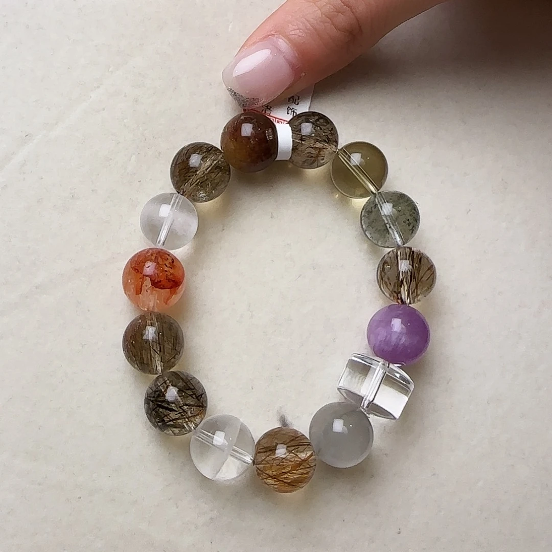 水晶手链未镶嵌小****妈大气上档次