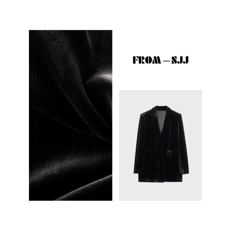 【心心念念】天鹅绒时尚24早春高级感外套气质小西装q130047p