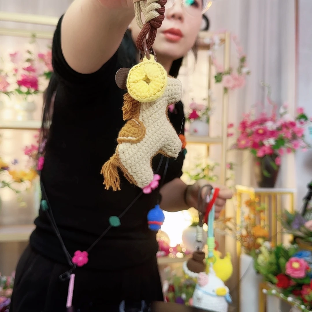 纯手工钩织手工钩织设计挂件