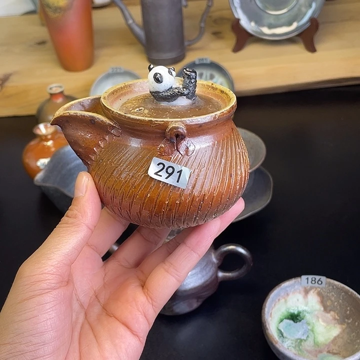 燃薪柴烧茶器熊猫宝瓶