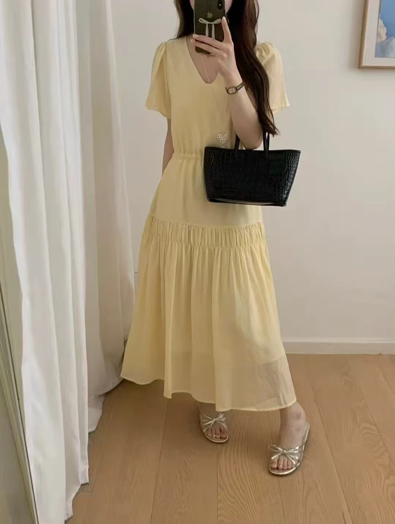 火火家49-79 气质百搭休闲连衣裙