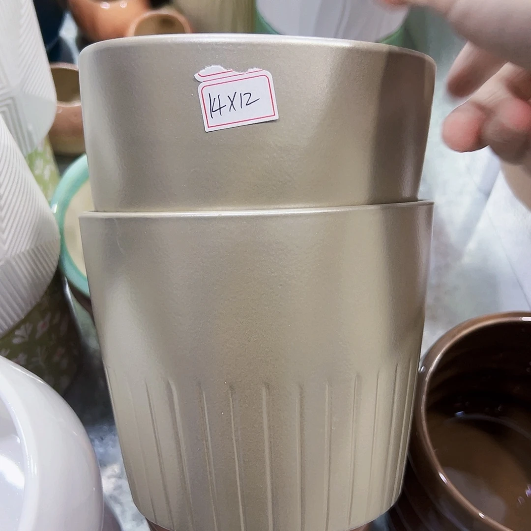 外贸尾单陶瓷花盆凑单10米包邮