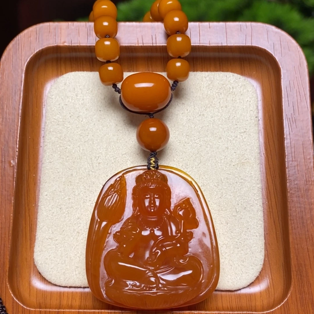 【闪购商品】蜜蜡颈饰未镶嵌项链