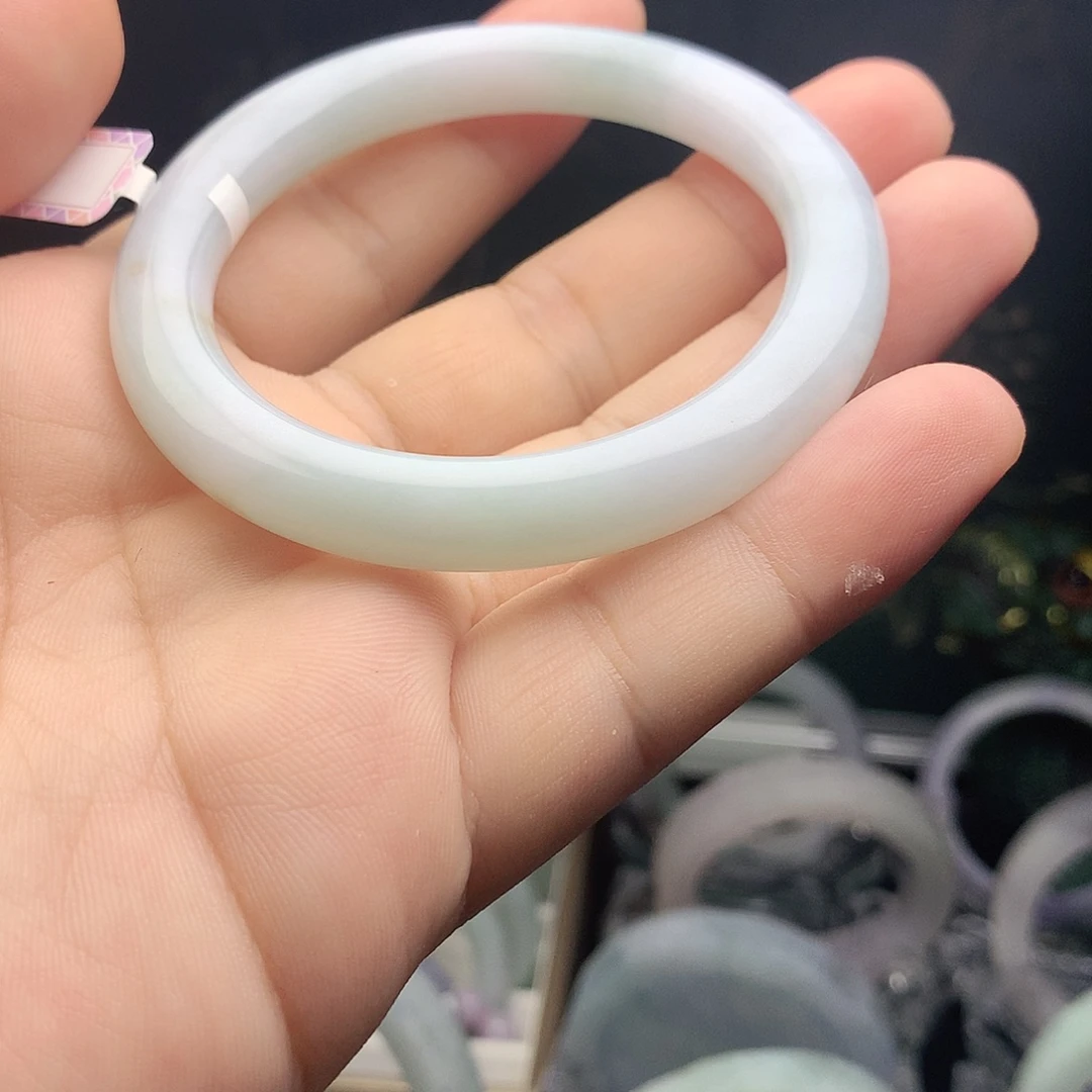 未镶嵌手镯翡翠53.7胖圆