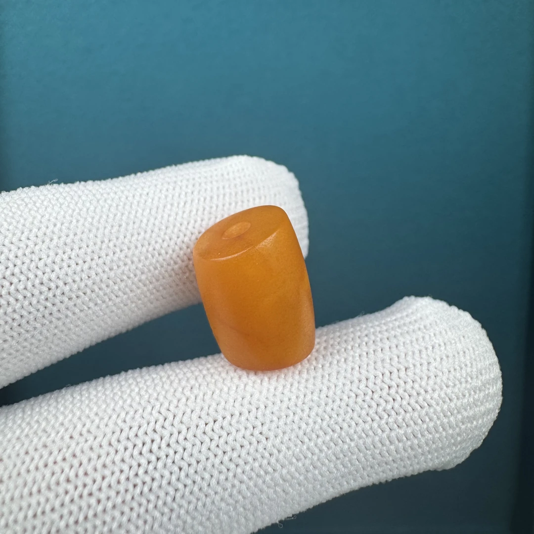 K1442天然原矿蜜蜡 老蜡马蹄珠12*16.8mm支持复检假一罚十