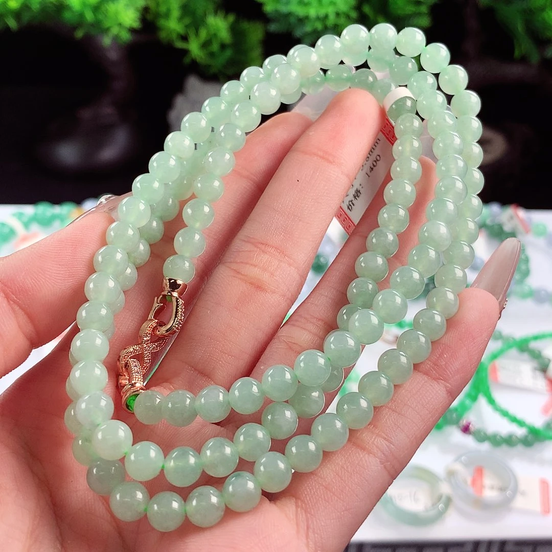 翡翠未镶嵌毛衣链