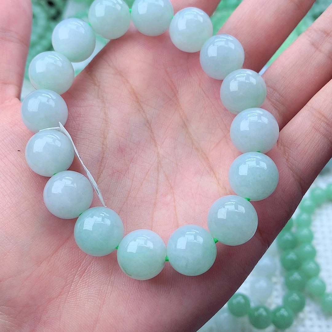 翡翠未镶嵌毛衣链卡13