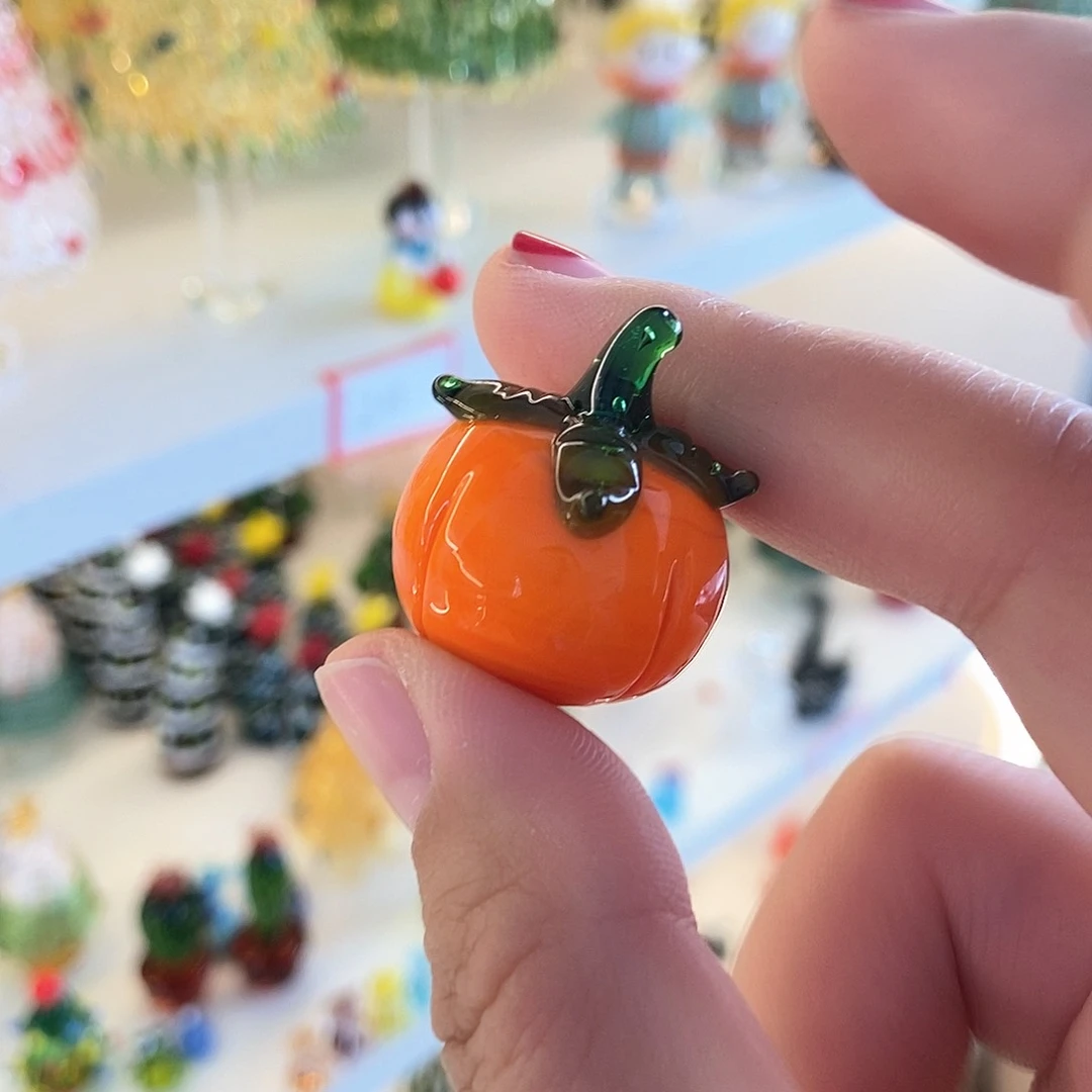 琉璃手工艺品柿子