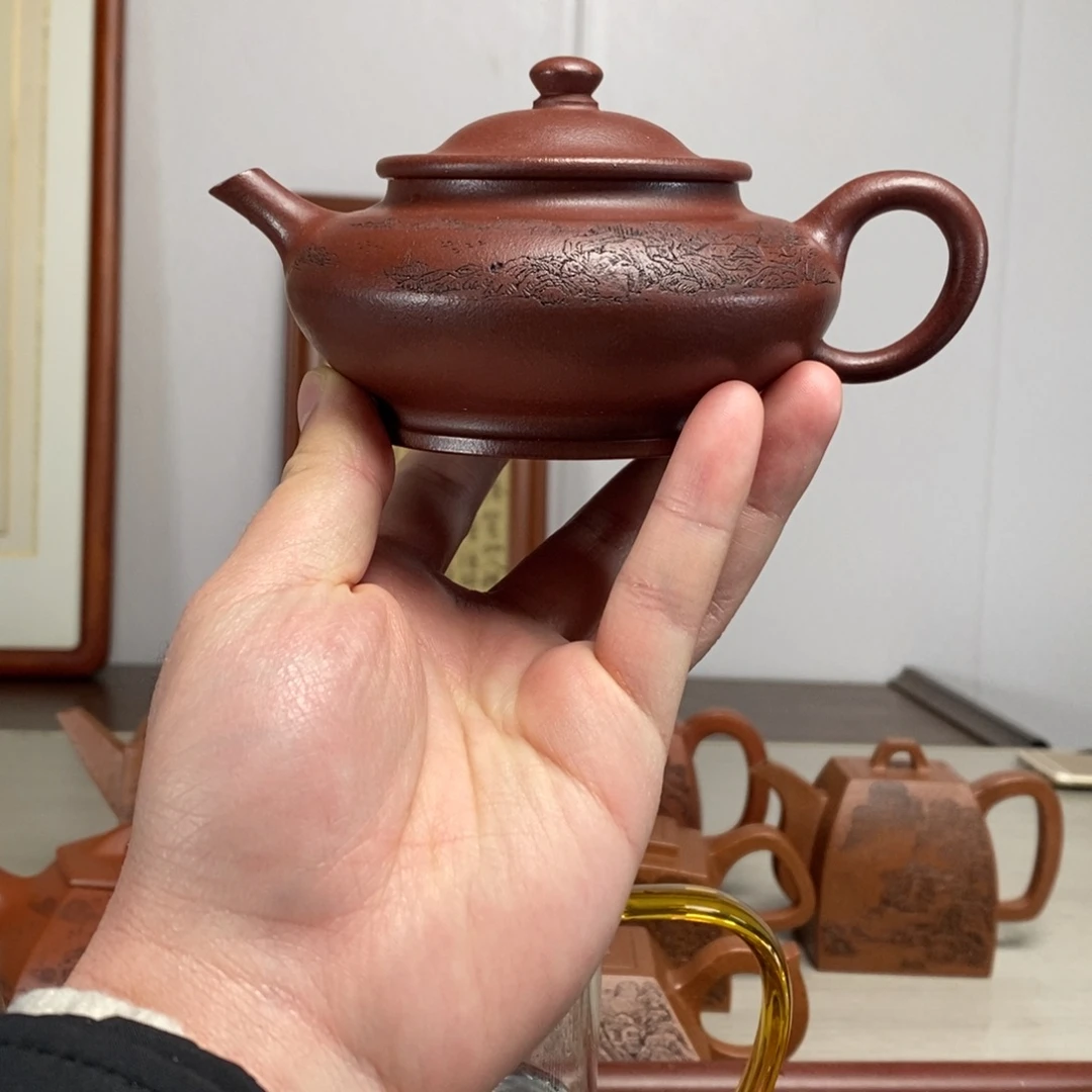 紫砂茶壶原矿泥料传统工艺制作