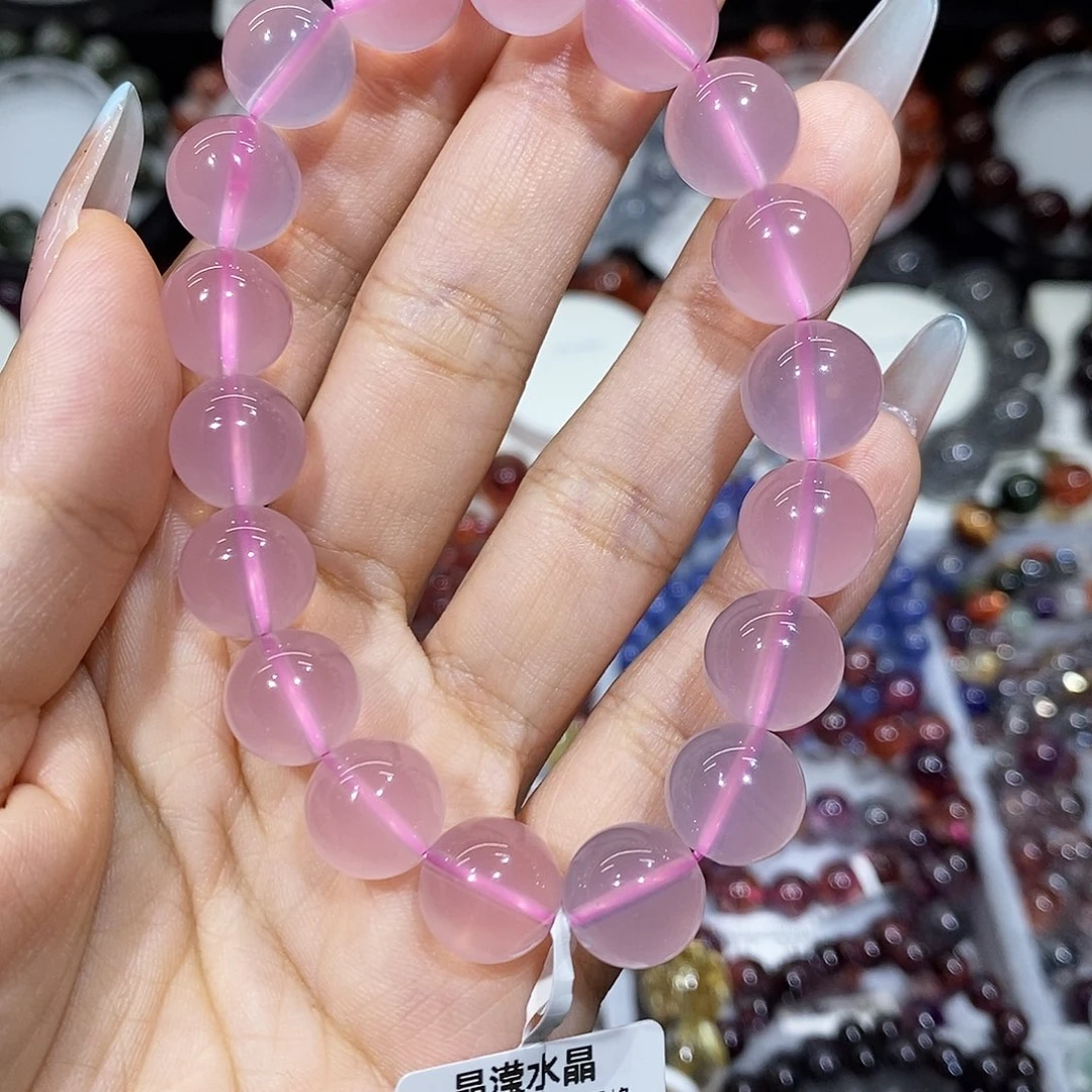 未镶嵌手串水晶莫粉晶11