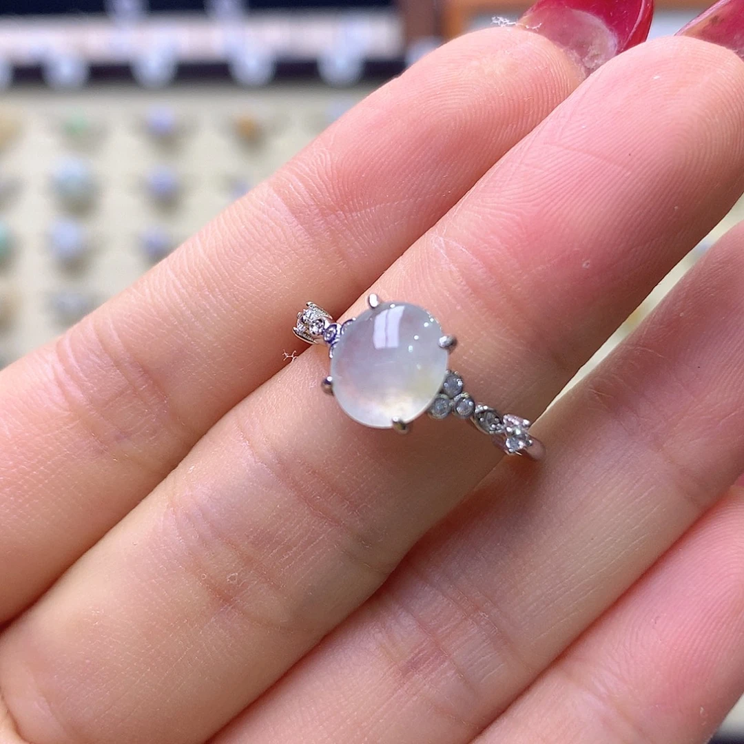 翡翠银S925镶嵌戒指01