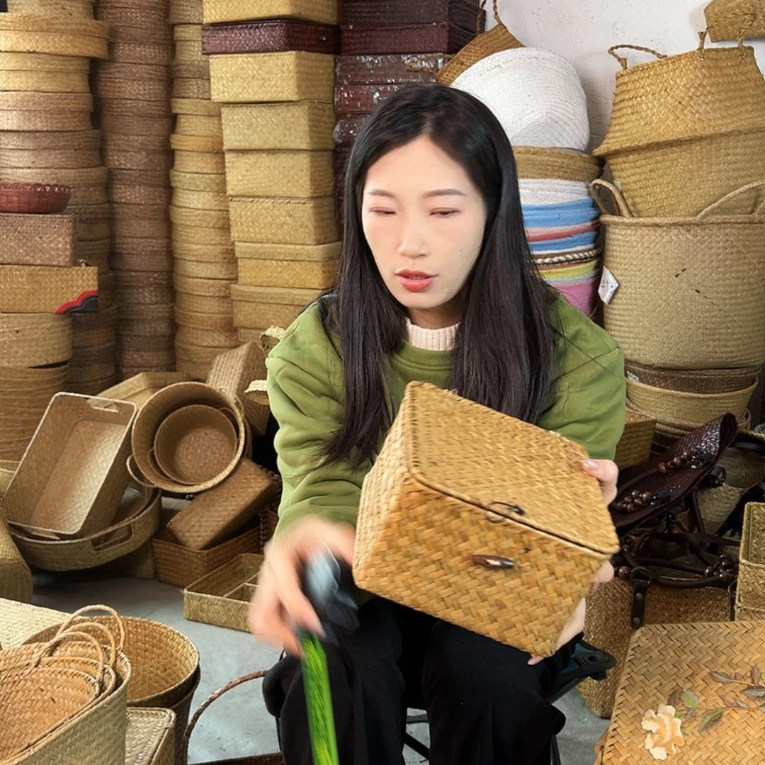 草编草编包/草编收纳盒微瑕疵