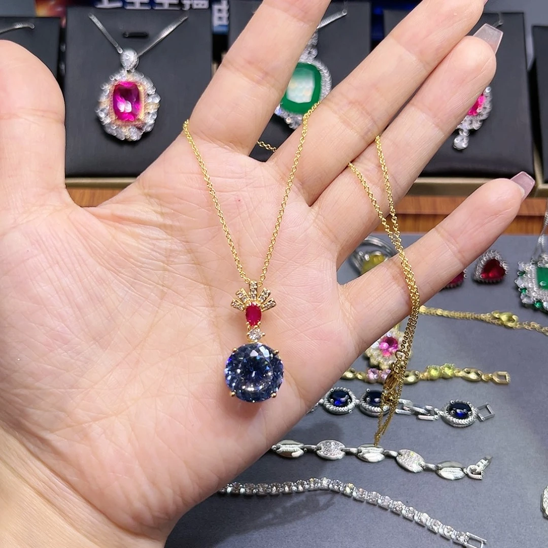 坦桑石戒指银S925镶嵌w132