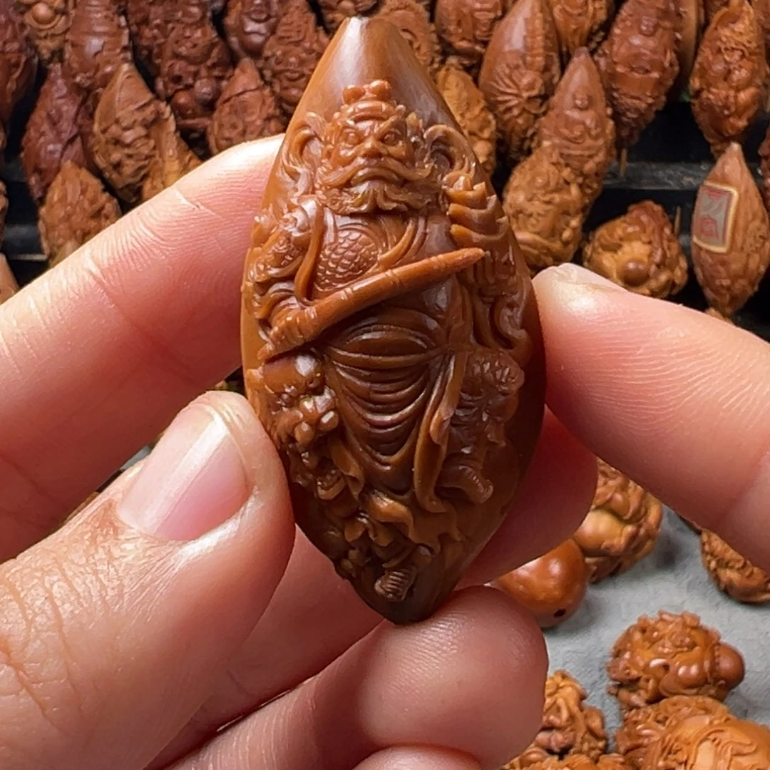 曲***辉橄榄核手串/手链核雕