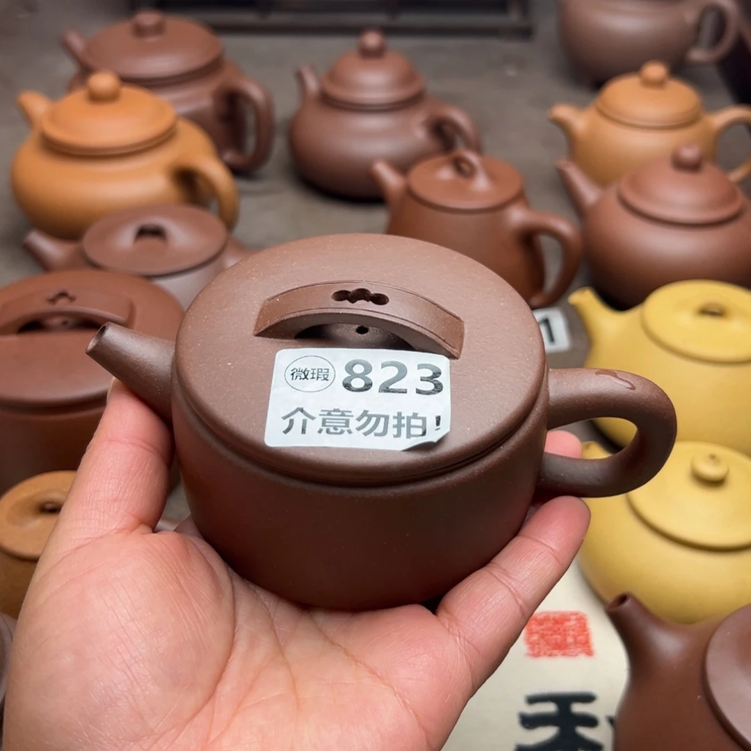 茶壶紫砂底槽清半手工160cc左右x瑕疵