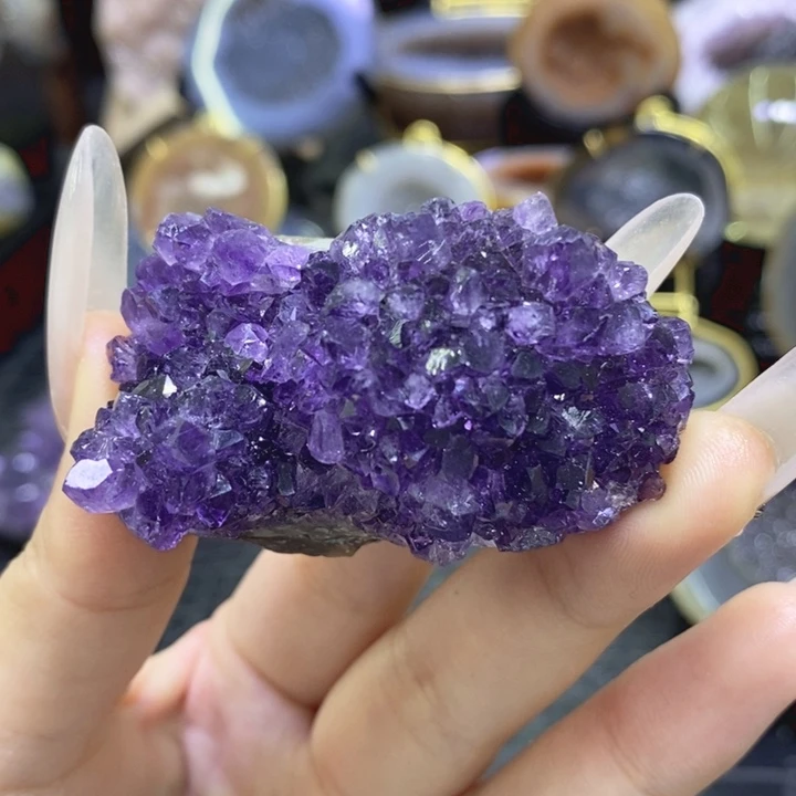 未镶嵌珠宝半成品紫晶紫晶块