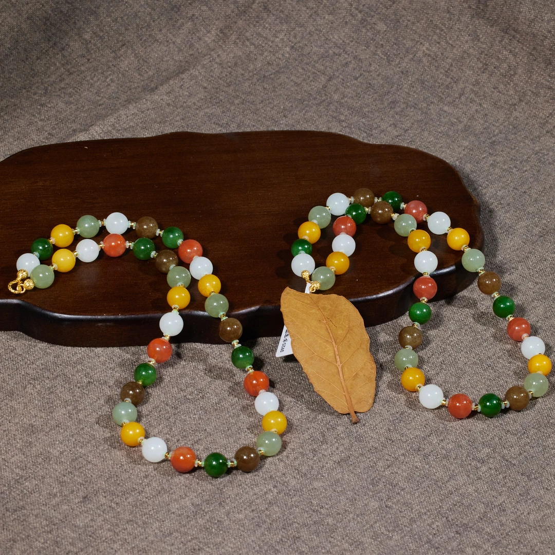 【九华山】多宝*和田玉项链（加加）（多样性发其一）*W9068