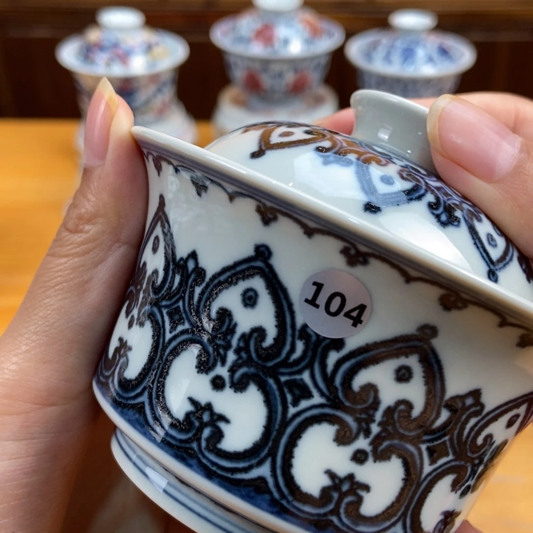 手绘现代茶具非古董