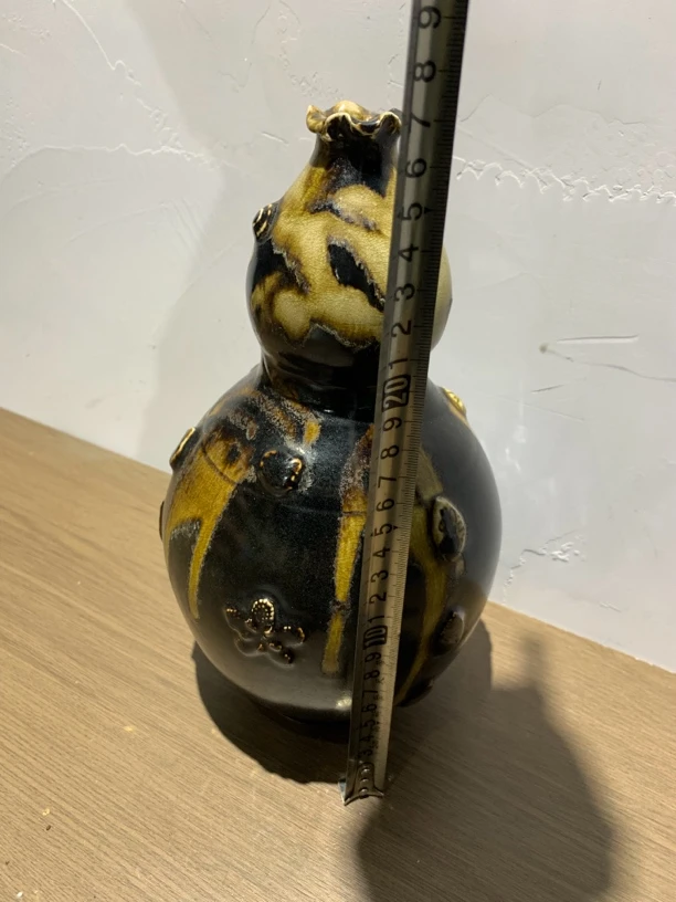 定窑葫芦瓶、纯手工、老物件