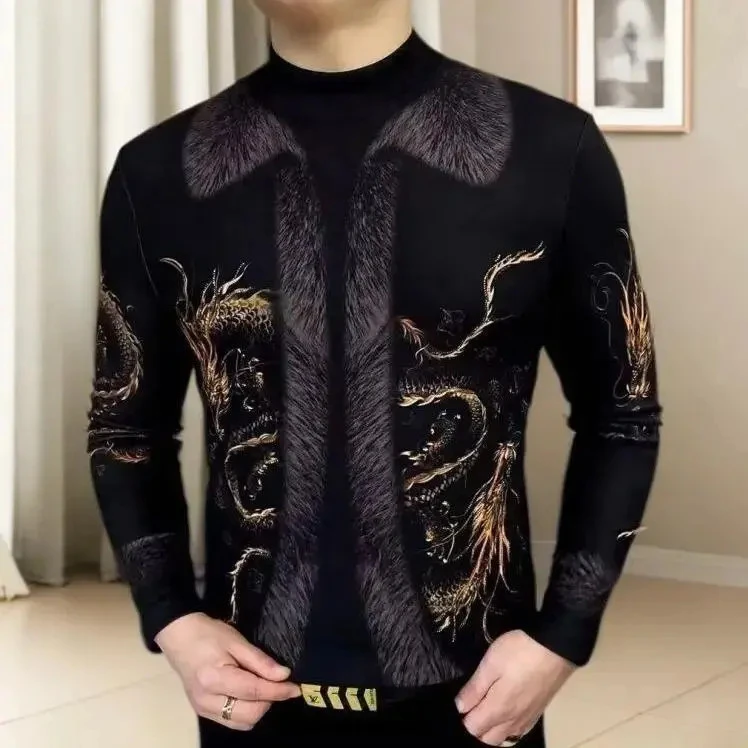 【型男必备】2025秋冬男士时尚休闲潮流帅男士华夫格套头宽松型