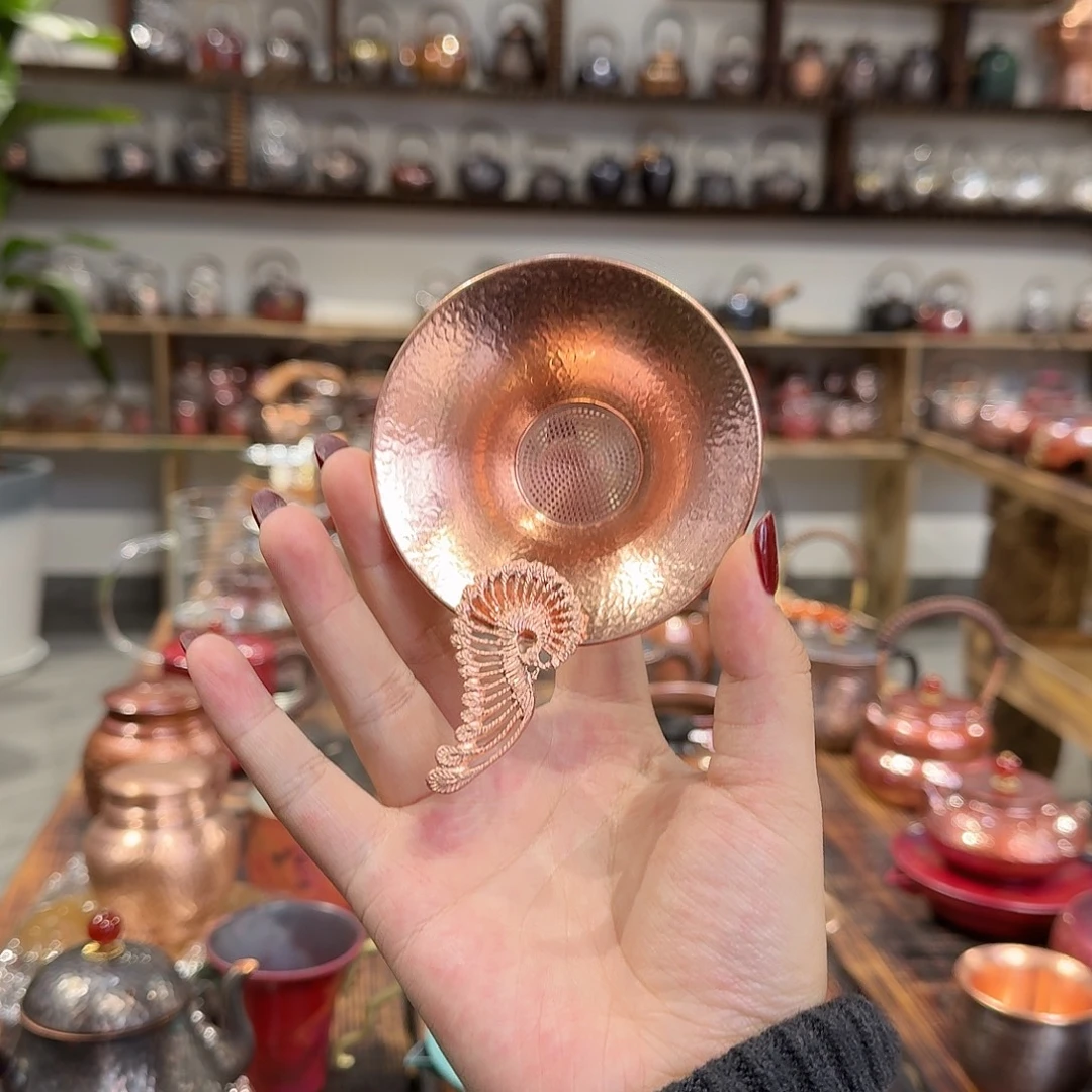 紫铜手工茶漏一个