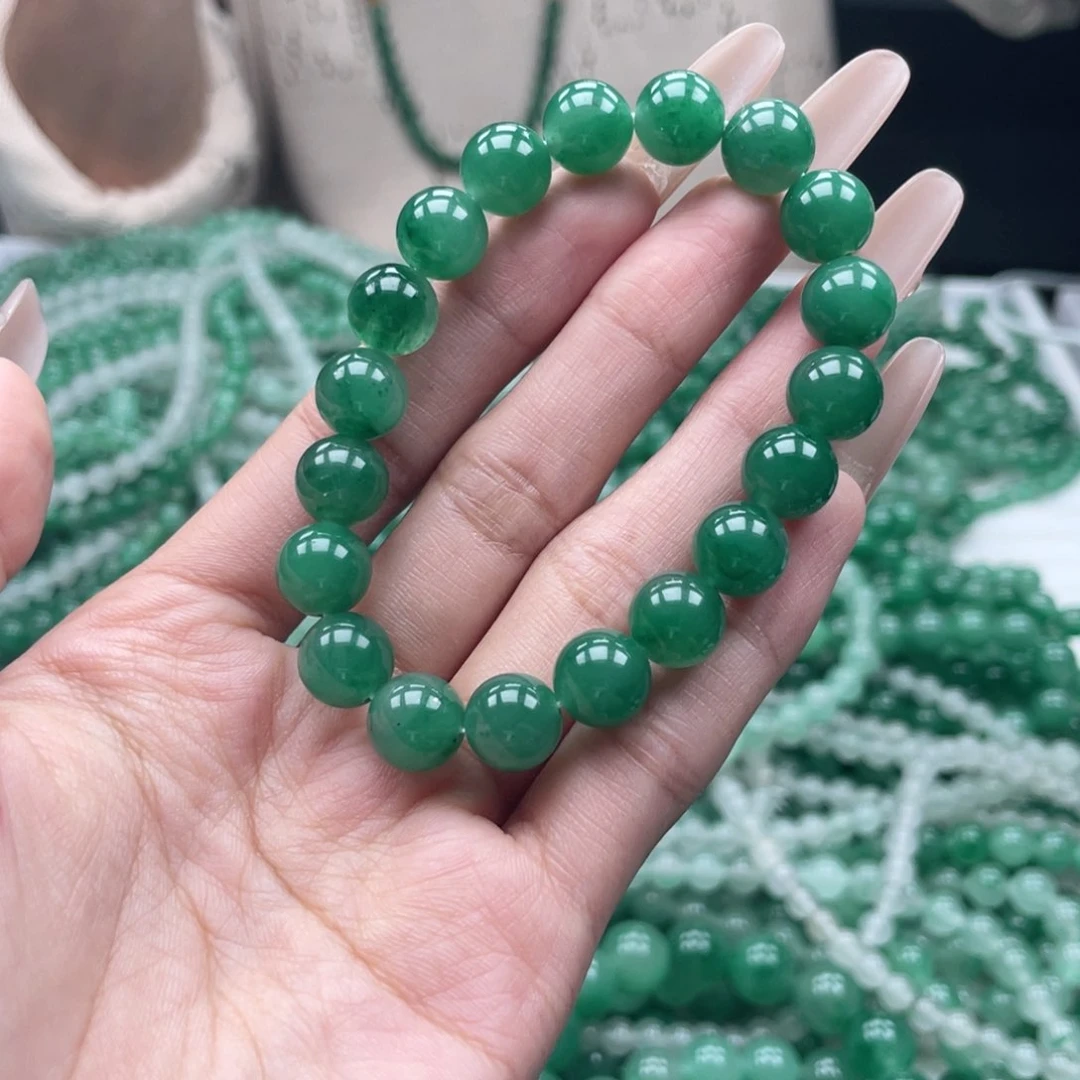 未镶嵌手串石英质玉（非洲翠）