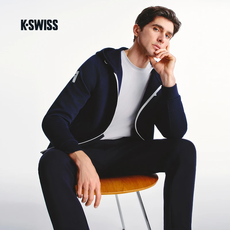 KSWISS盖世威外套男 25春季新款百搭开衫运动针织上衣1011455